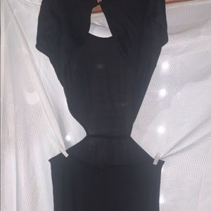 Buckle- Black long Maxi dress